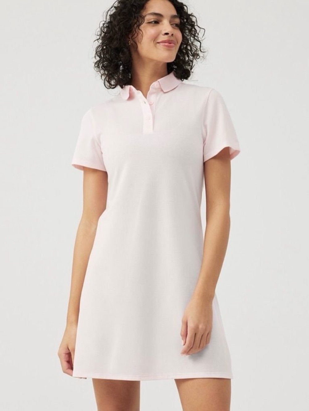 Outdoor Voices Light Pink Polo Dress